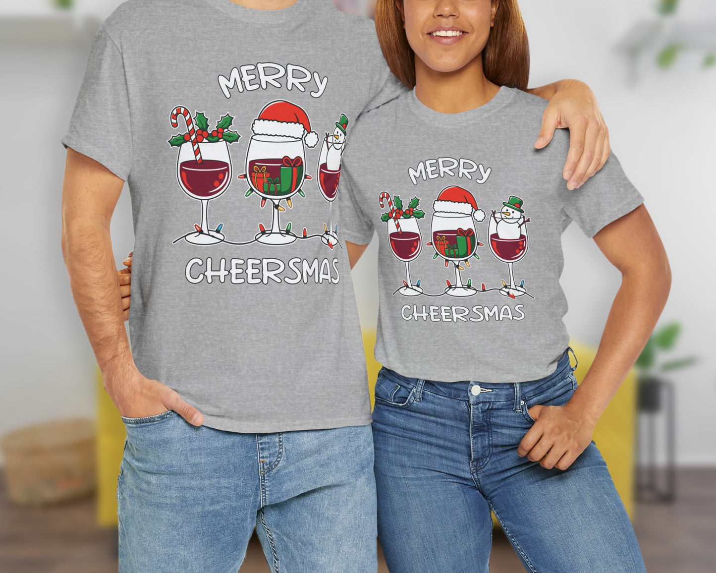 Merry Cheersmas unisex classic graphic tee