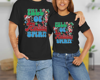 Full of Holiday Spirit unisex classic graphic tee