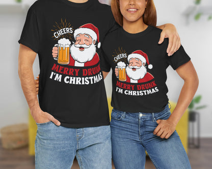 Merry Drunk I'm Christmas unisex classic graphic tee