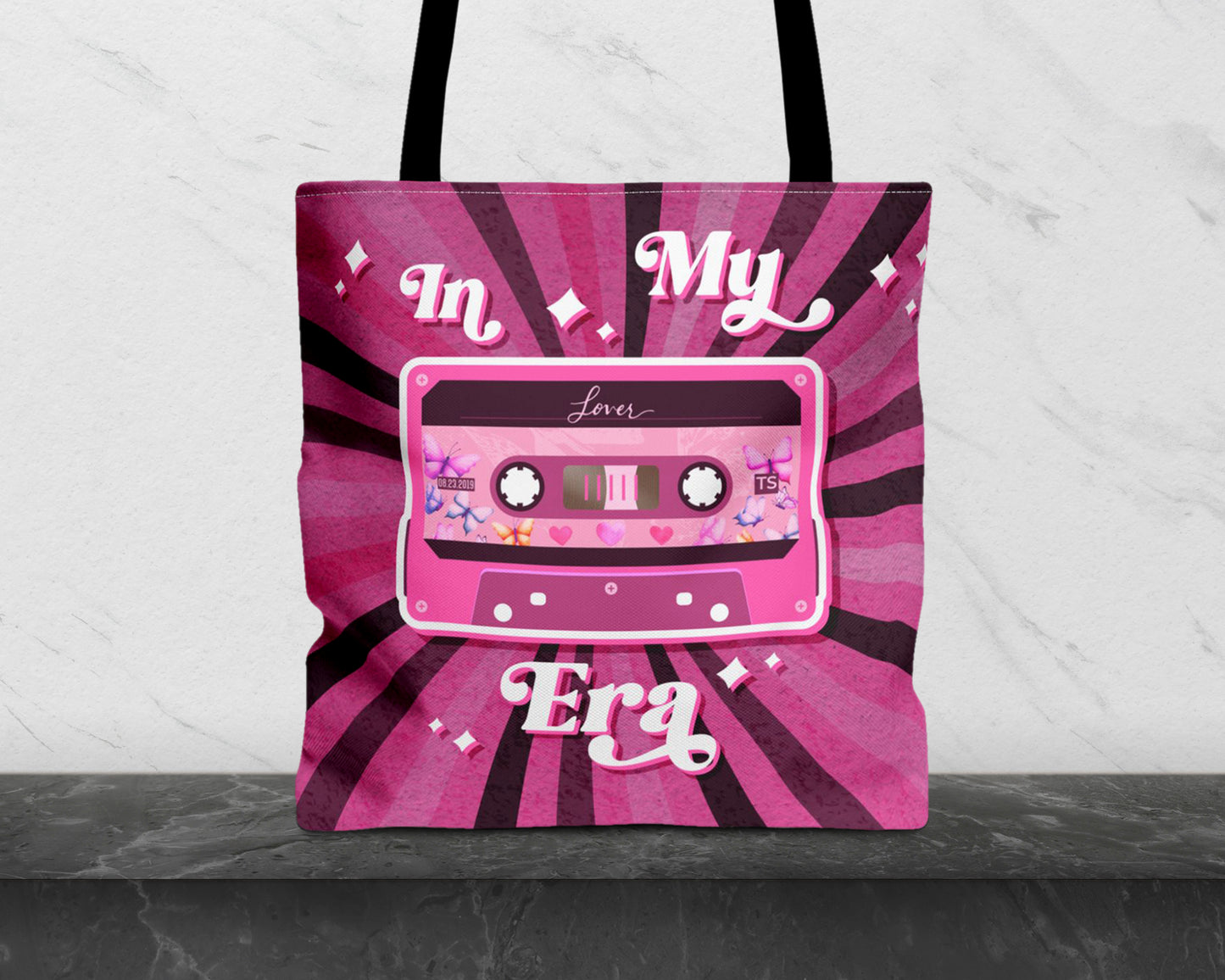 In my Lover era vintage cassette tape tote bag