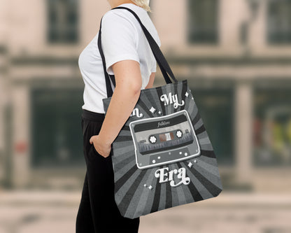 In my Folklore era vintage cassette tape tote bag