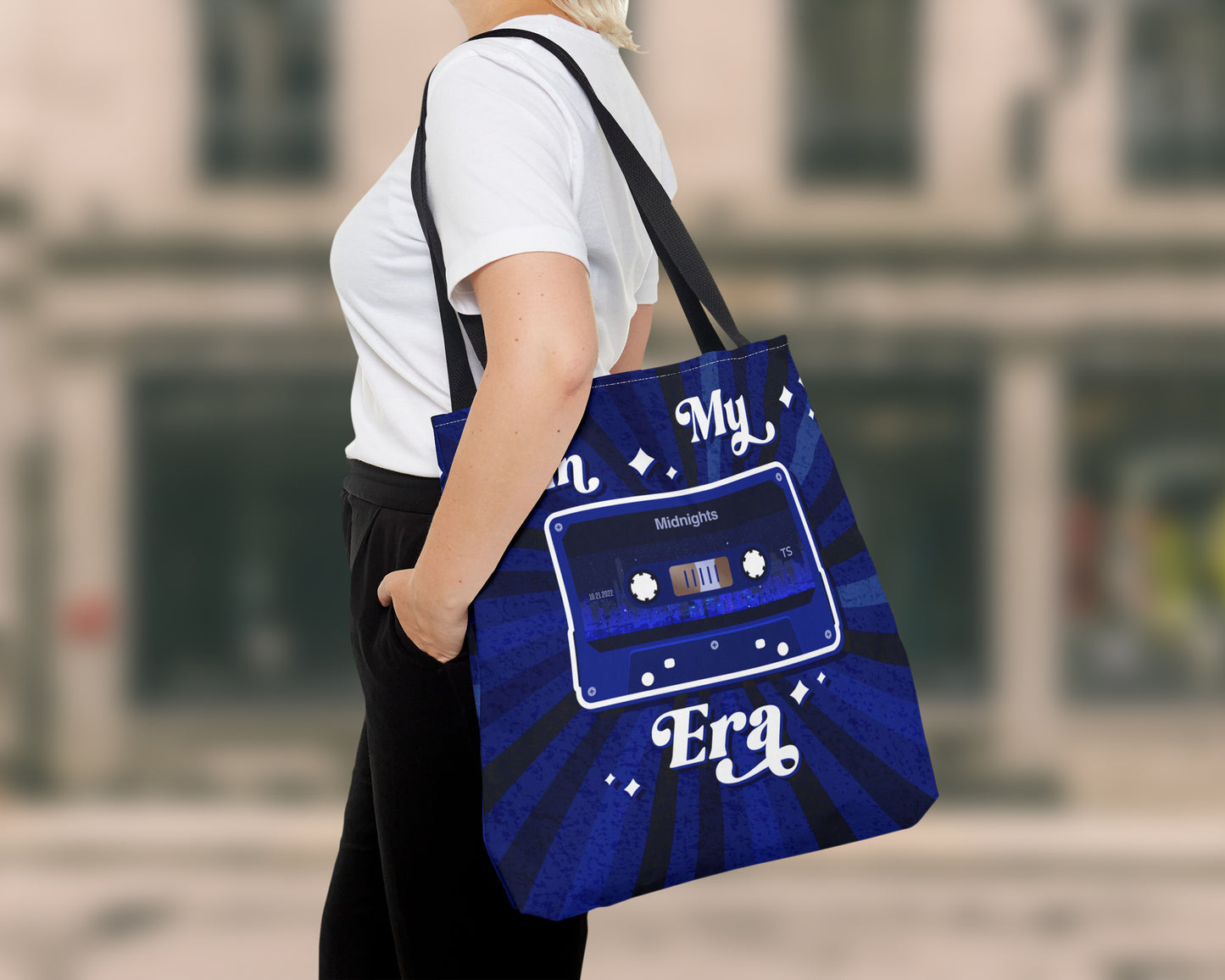 In my Midnights era vintage cassette tape tote bag