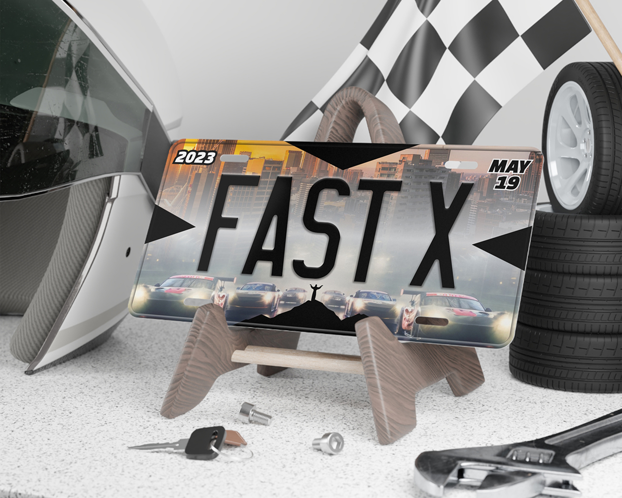 FastX (2023) movie license plate - Image 2