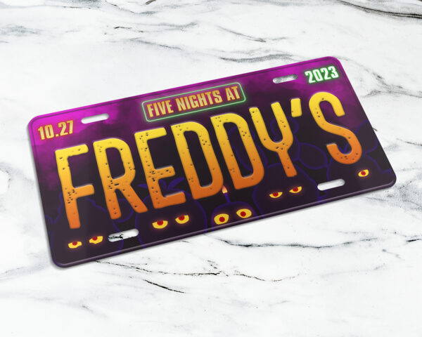 Freddy's (2023) movie license plate