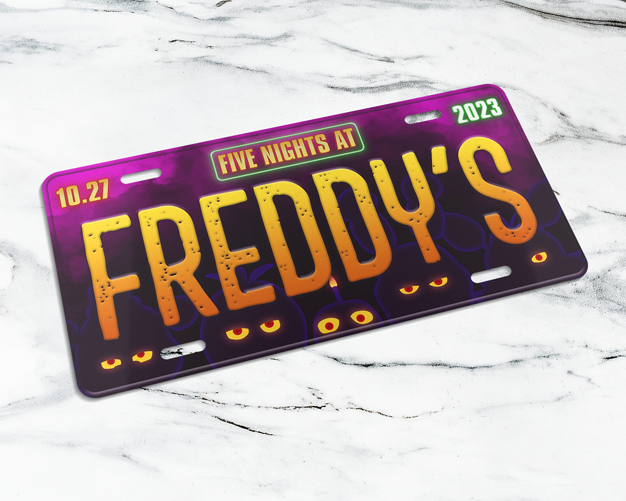 Freddy's (2023) movie license plate