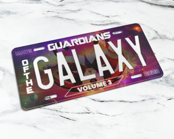 GotG Vol. 3 (2023) movie license plate