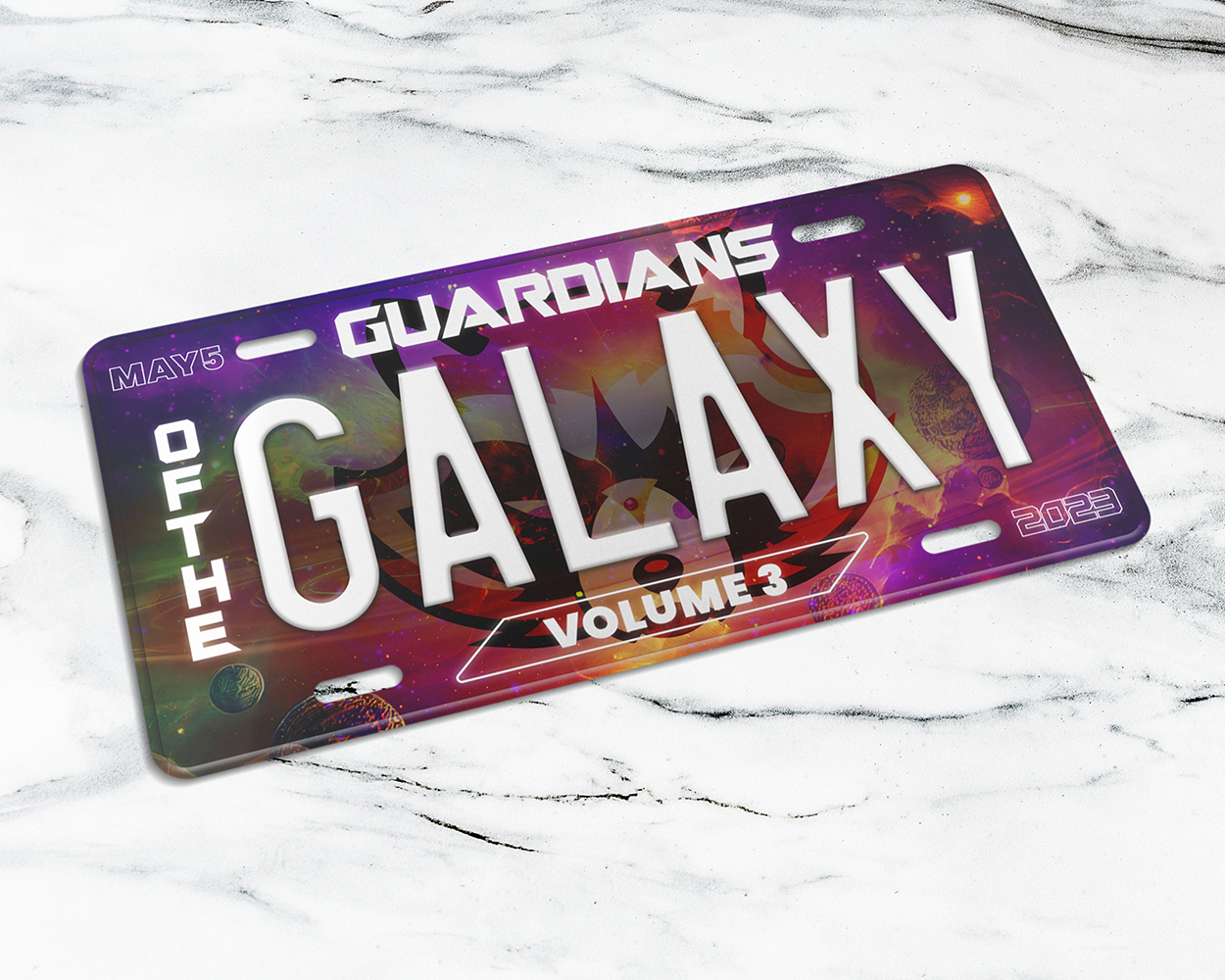 GotG Vol. 3 (2023) movie license plate