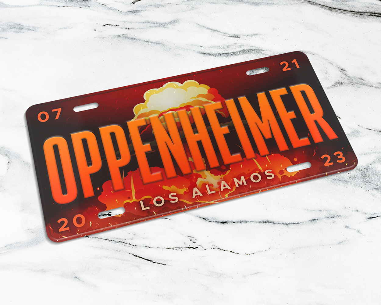 Oppenheimer (2023) movie license plate