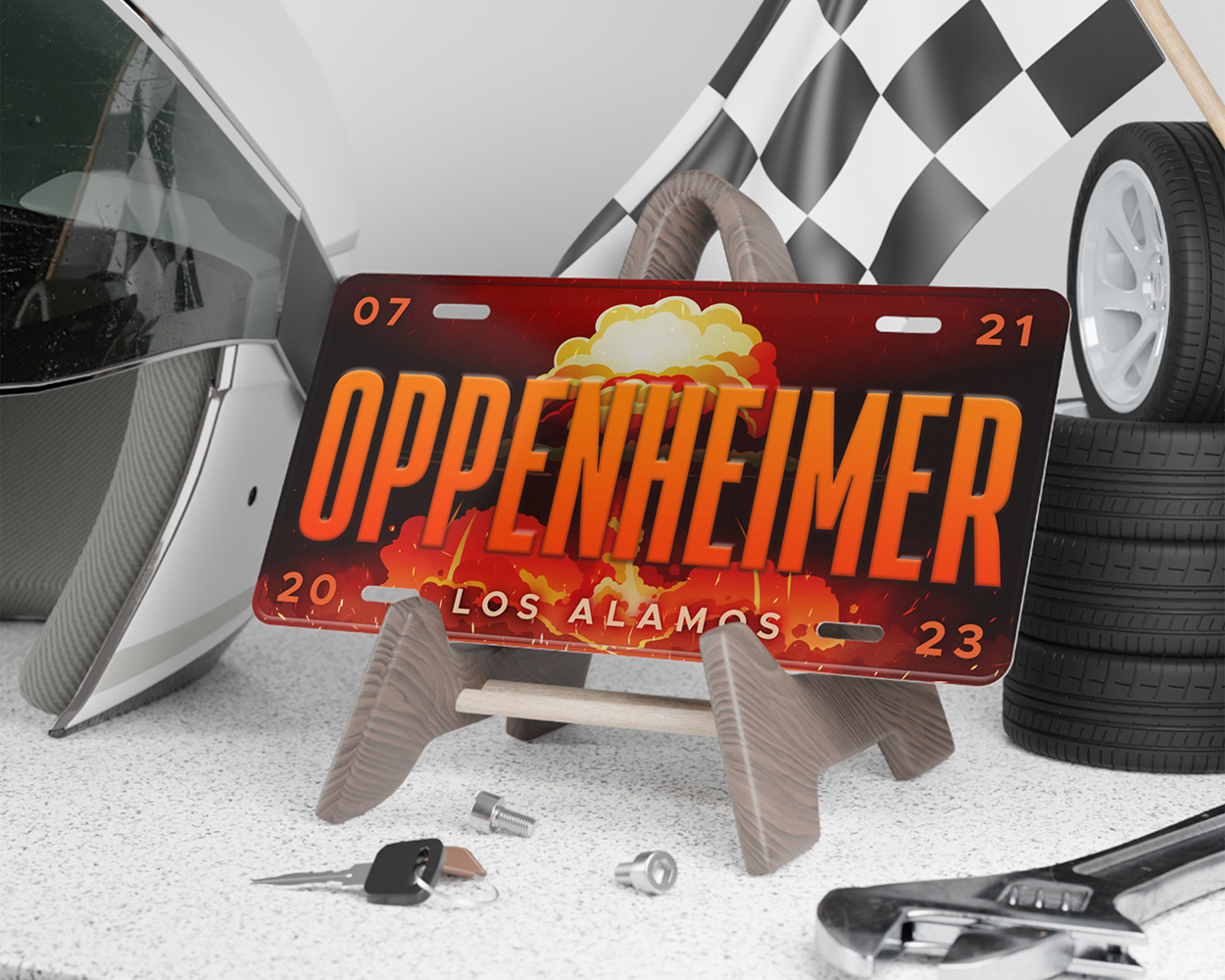 Oppenheimer (2023) movie license plate - Image 2