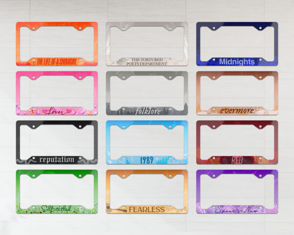 Collection of The Eras license plate frames