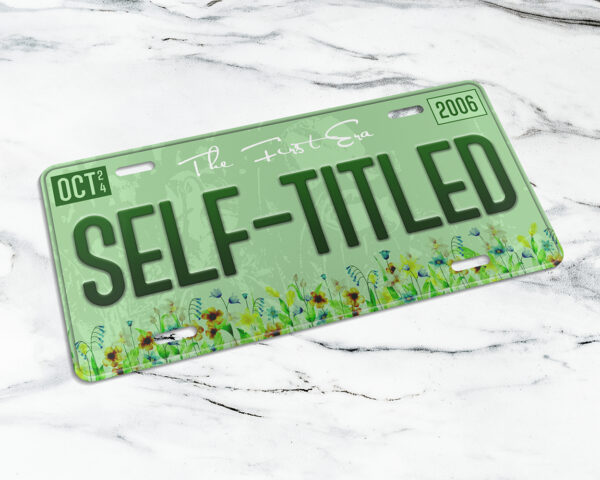 Self-titled era license plate