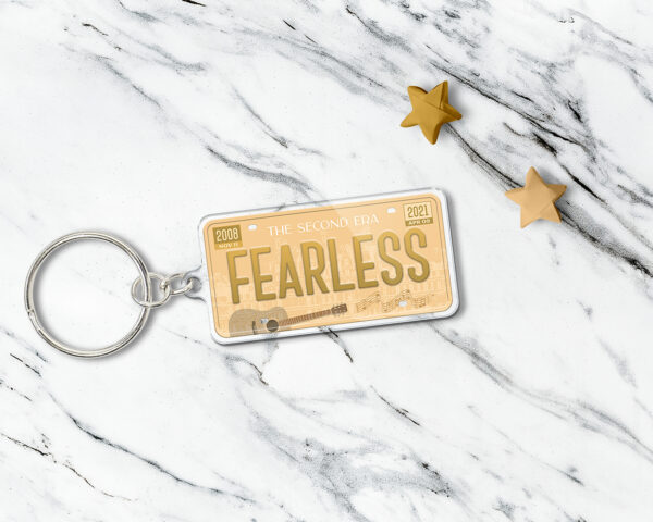 Fearless era acrylic keychain