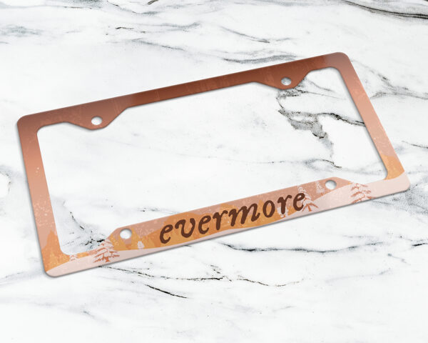 Evermore era license plate frame