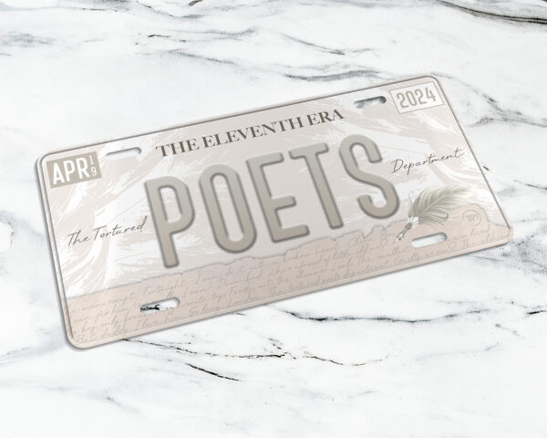 Tortured Poets era license plate