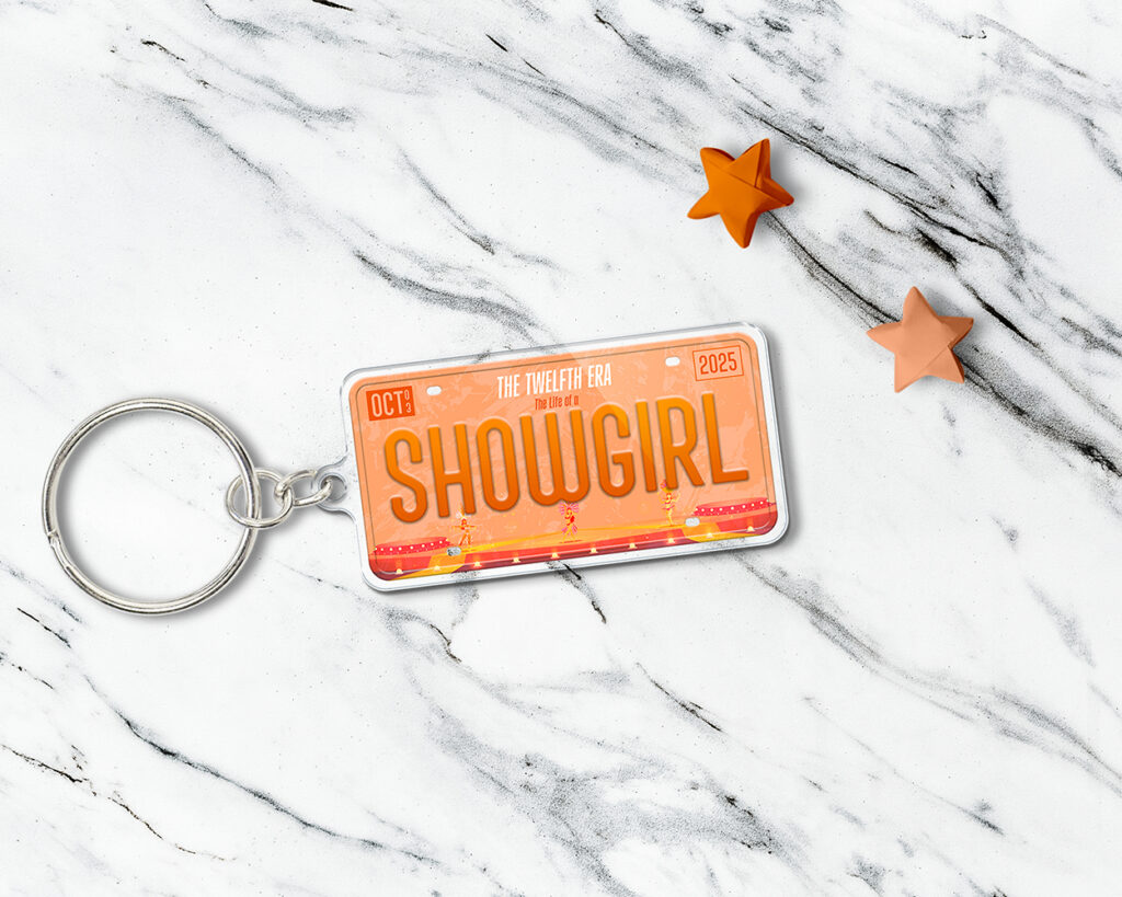 Showgirl era acrylic keychain
