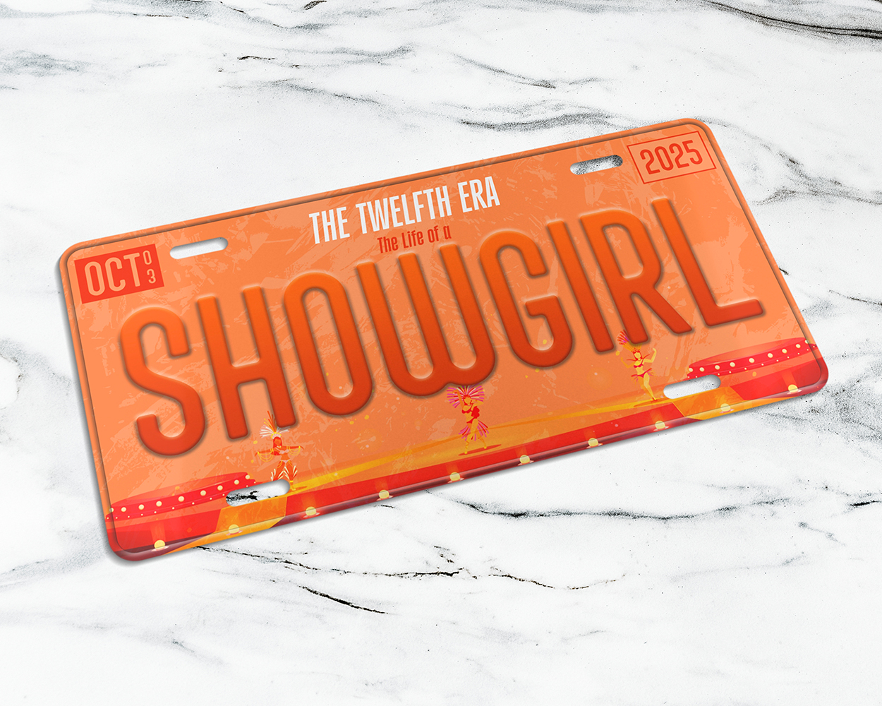 Showgirl era license plate
