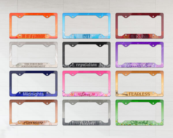 Collection of The Eras license plate frames