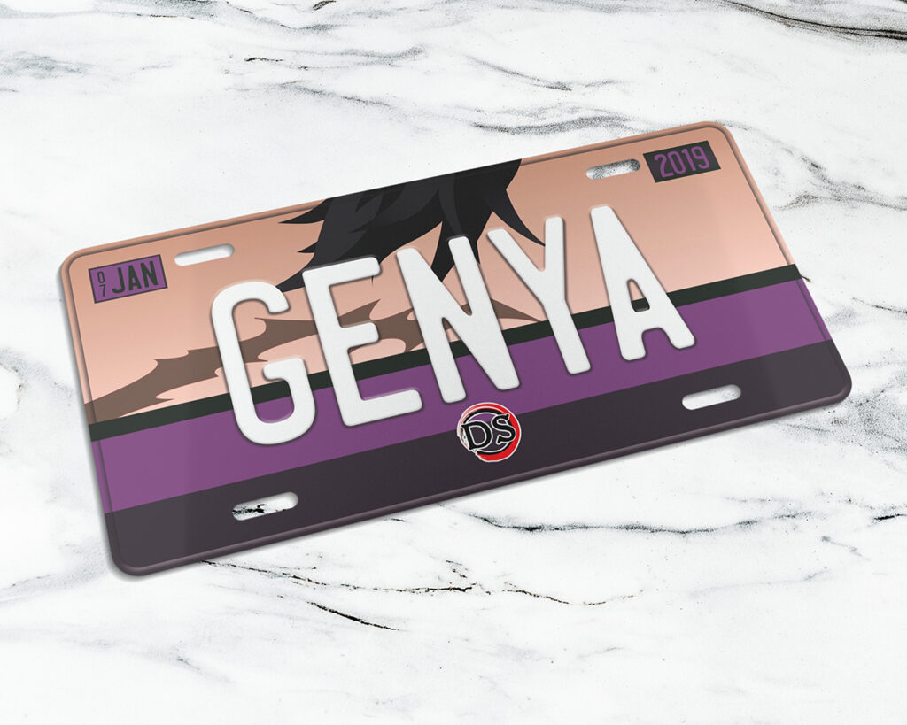 Genya Shinazugawa license plate
