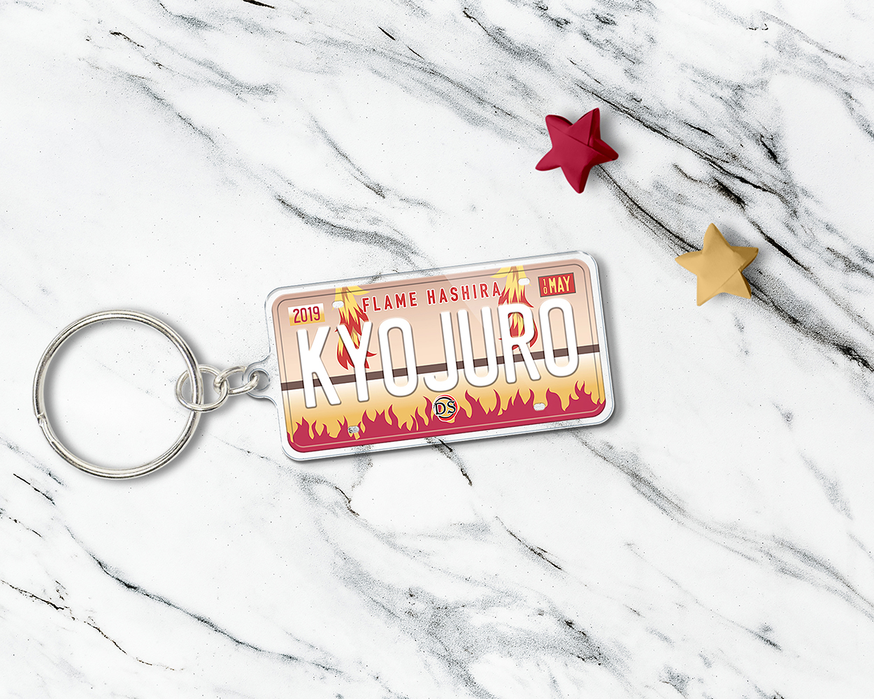 Collection of the Hashira KnY anime characters acrylic keychains - Image 4