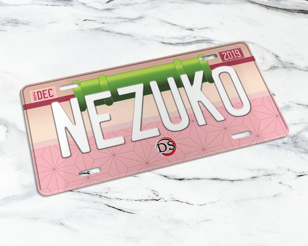 Nezuko Kamado license plate