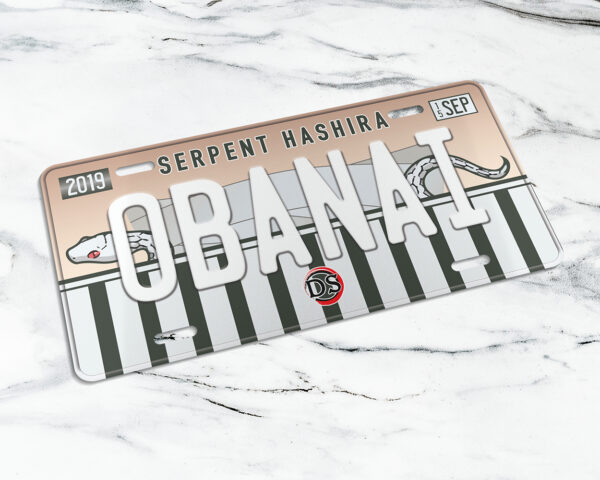 Obanai Iguro Hashira license plate