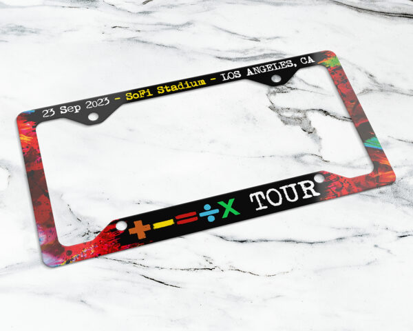 The Mathematics Tour license plate frame