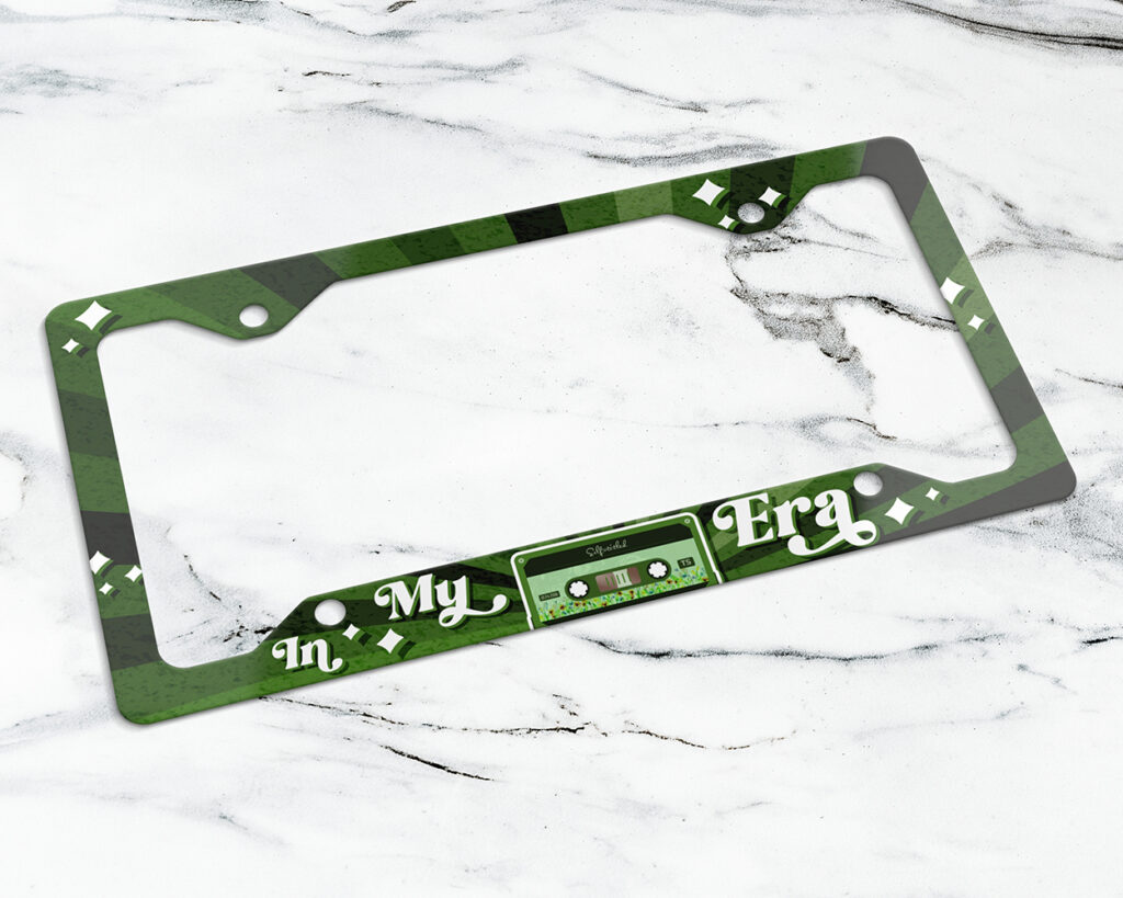 In my Self-titled era vintage cassette tape license plate frame
