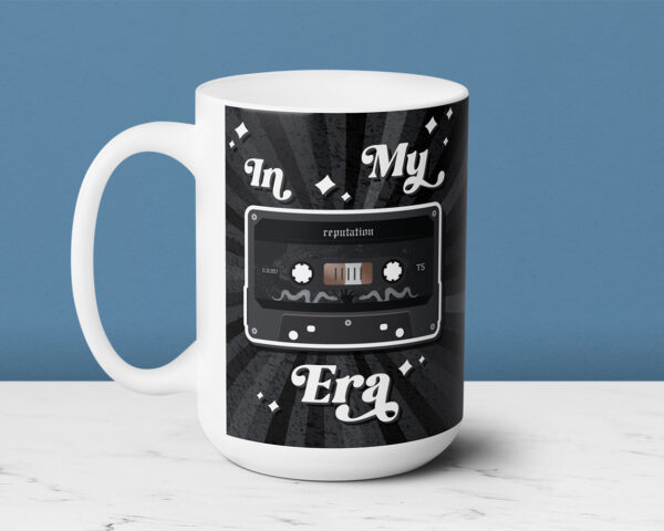 In my Reputation era vintage cassette tape ceramic mug