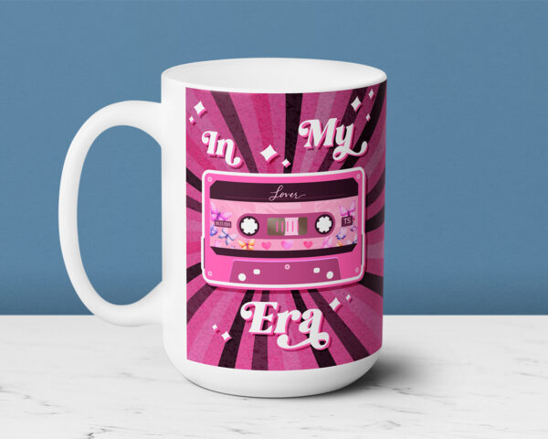 In my Lover era vintage cassette tape ceramic mug