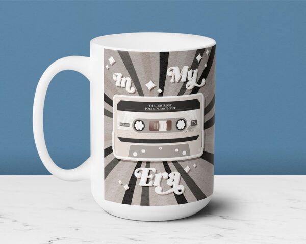 In my Tortured Poets era vintage cassette tape ceramic mug