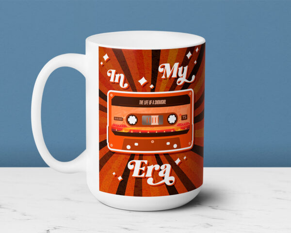 In my Showgirl era vintage cassette tape ceramic mug