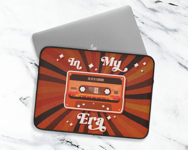 In my Showgirl era vintage cassette tape laptop sleeve