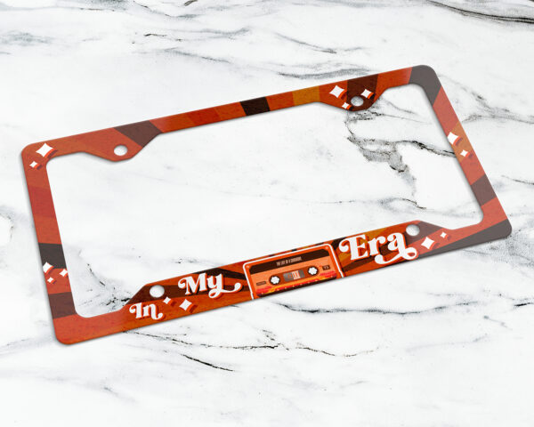 In my Showgirl era vintage cassette tape license plate frame