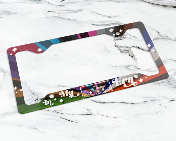 In my Eras era vintage cassette tape license plate frame