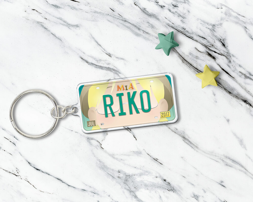 Riko acrylic keychain