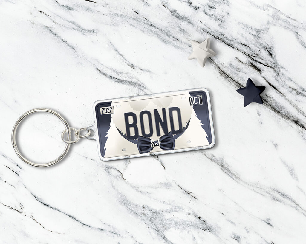 Bond Forger acrylic keychain