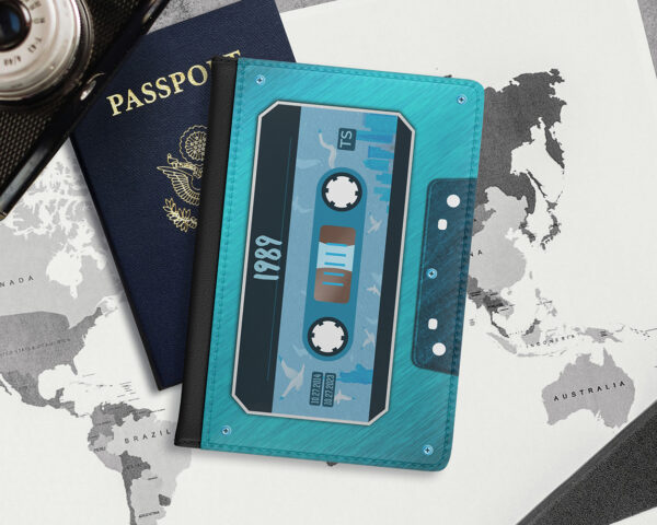 1989 era cassette tape passport cover