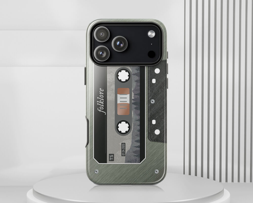 Folklore era cassette tape phone case