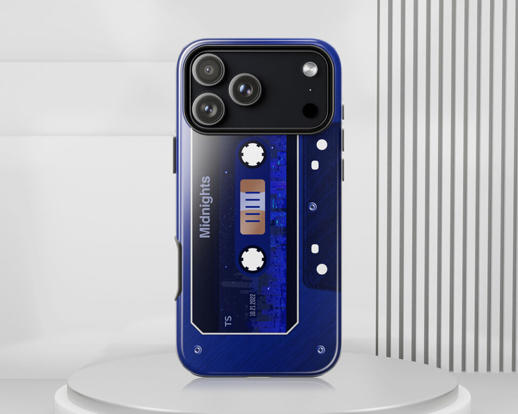 Midnights era cassette tape phone case