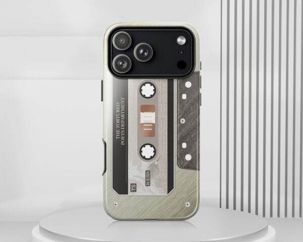 Tortured Poets era cassette tape phone case