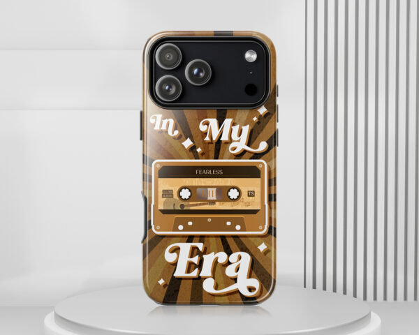 In my Fearless era vintage cassette tape phone case