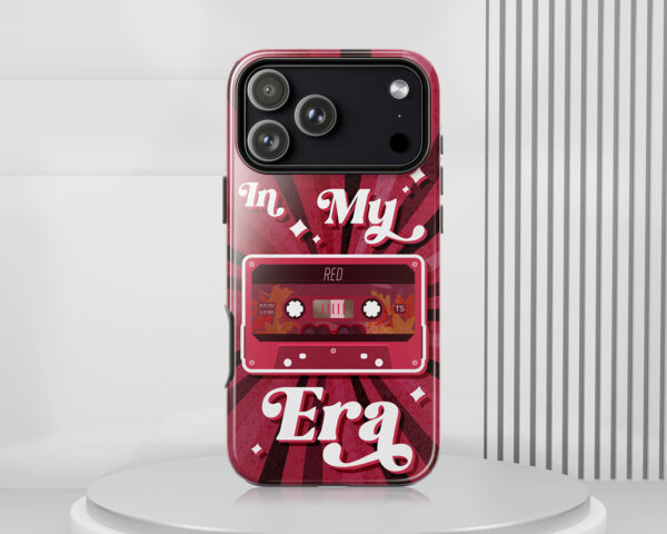 In my Red era vintage cassette tape phone case