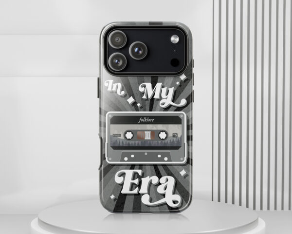 In my Folklore era vintage cassette tape phone case