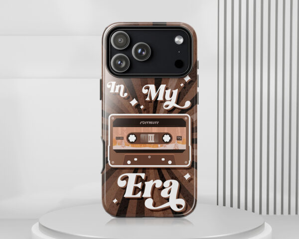 In my Evermore era vintage cassette tape phone case