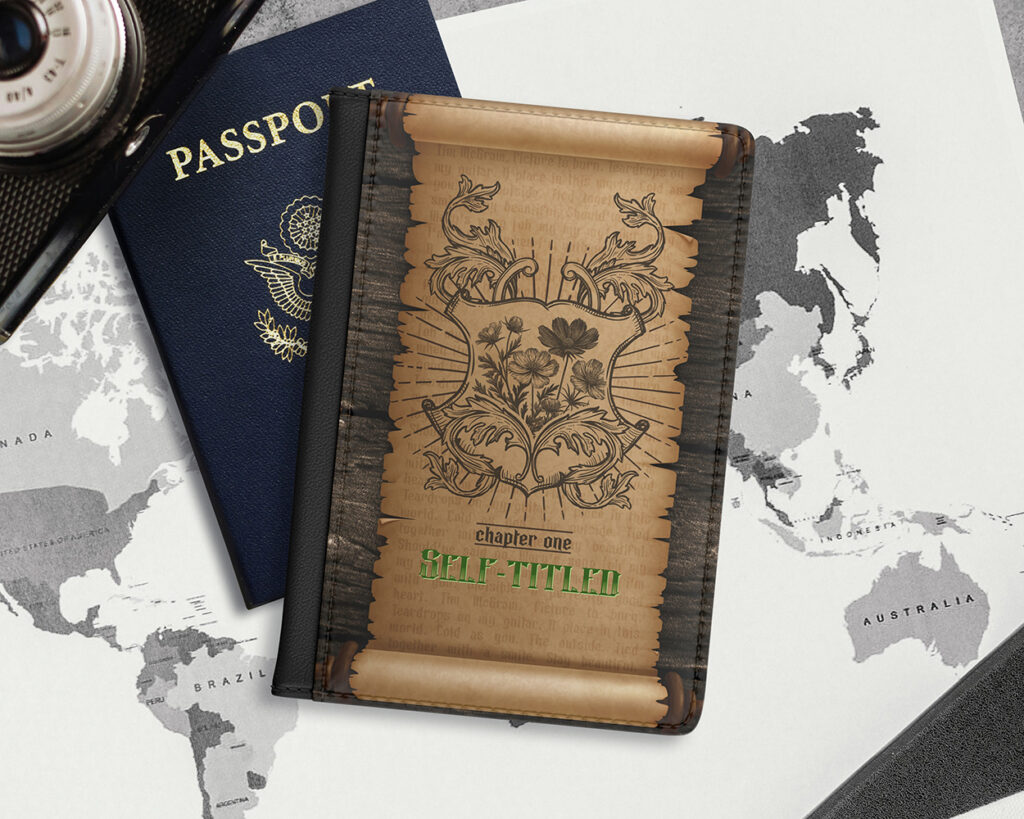 Self-titled era medieval scroll passport cover