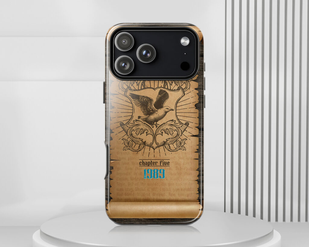 1989 era medieval scroll phone case