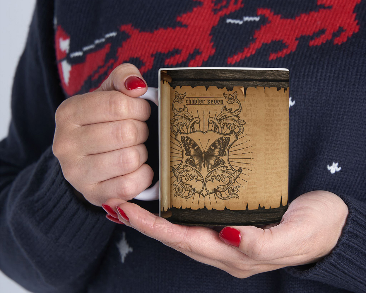 Lover era medieval scroll ceramic mug - Image 4