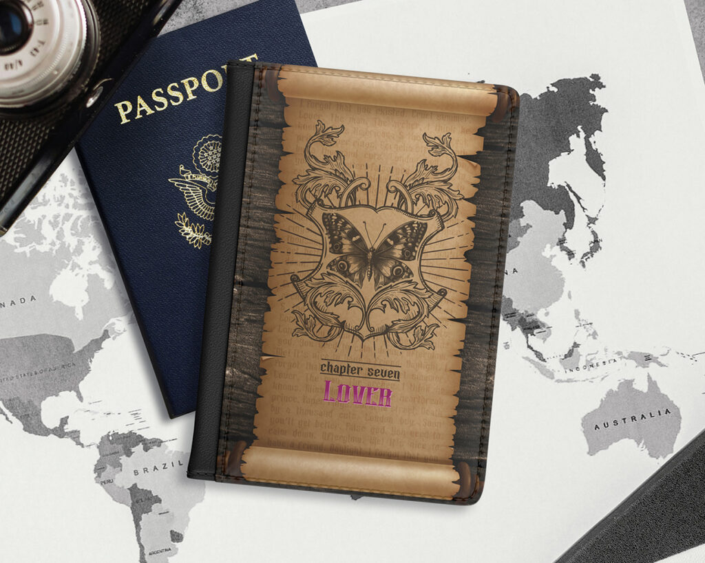 Lover era medieval scroll passport cover