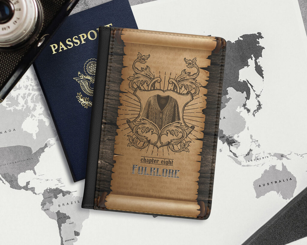 Folklore era medieval scroll passport cover
