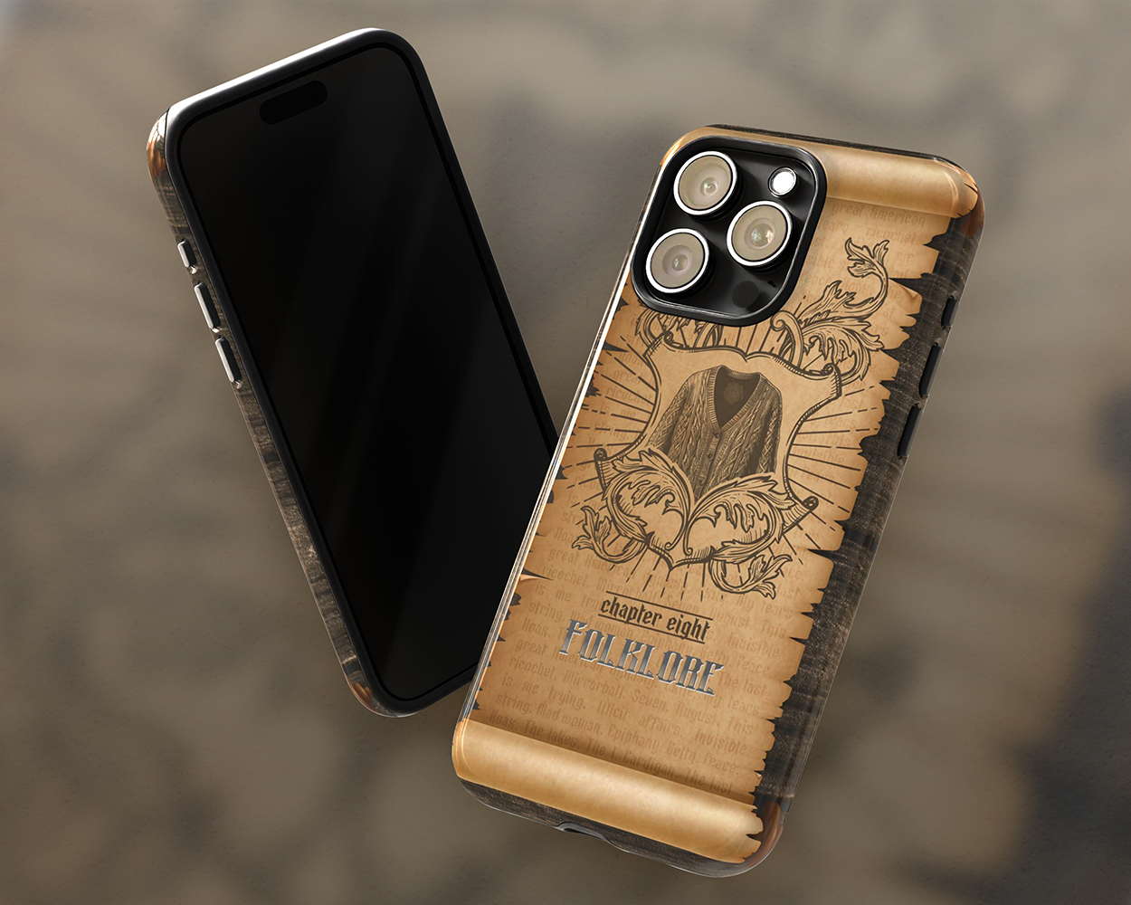 Folklore era medieval scroll phone case - Image 3